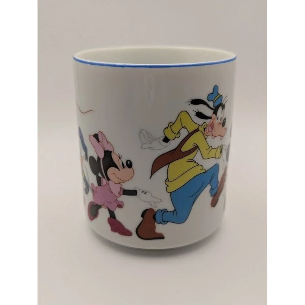 Vintage Walt Disneyland WDW Mickey Minnie‎ Pluto Goofy Coffee Mug Japan
